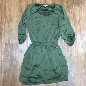 Gianni Bono Hunter Green silky dress